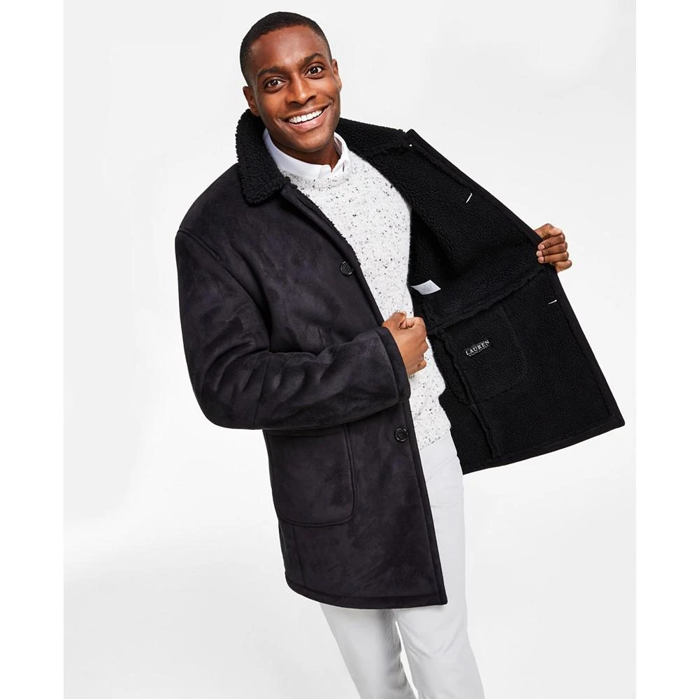 商品Ralph Lauren|Men's Lefferts Classic-Fit Faux-Shearling Overcoat,价格¥1092,第2张图片详细描述
