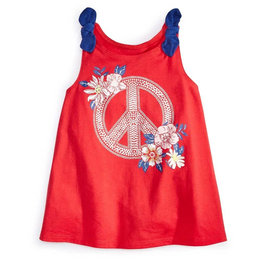 商品First Impressions|Baby Girls Peace Sign Tank Top, Created for Macy's,价格¥15,第1张图片
