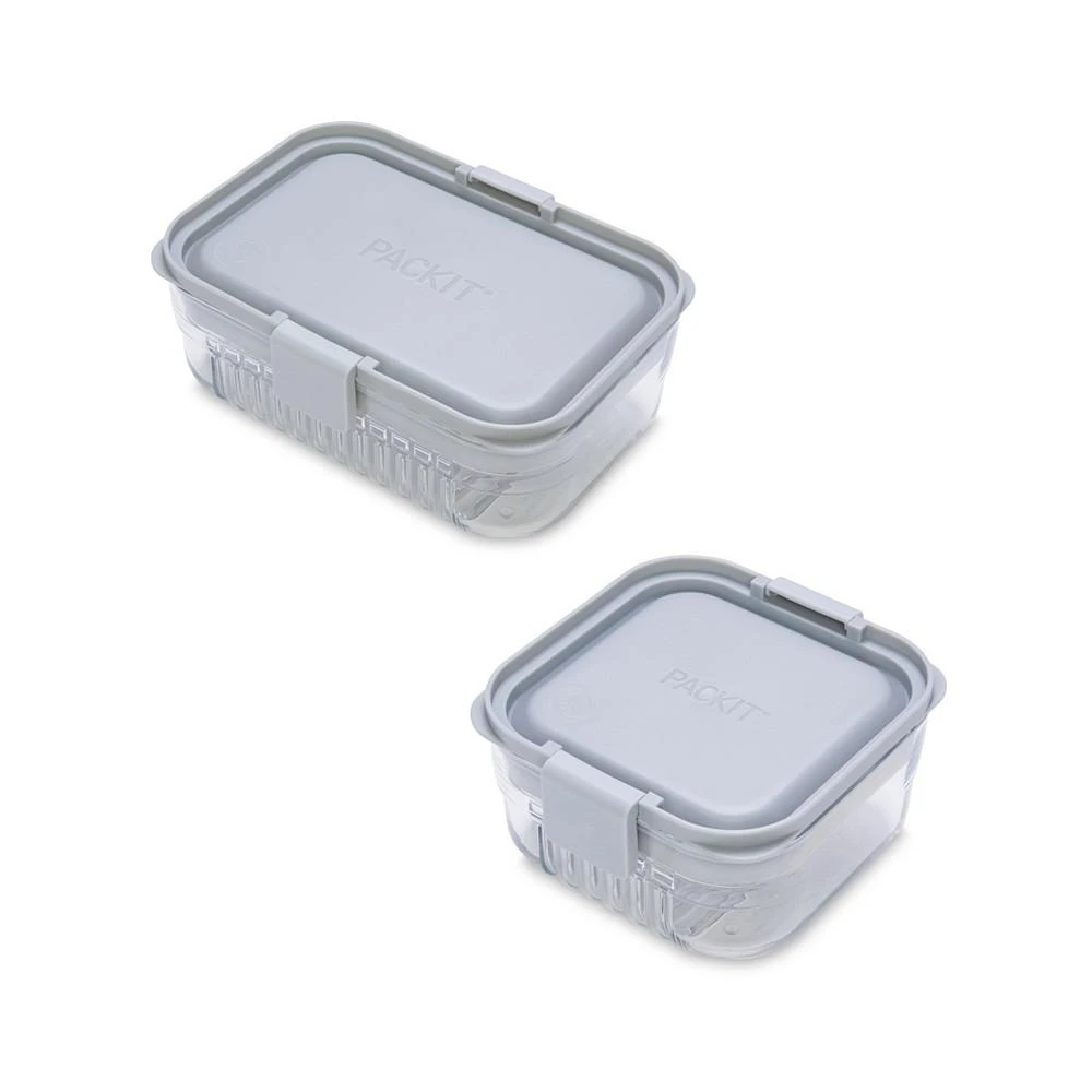 商品Pack It|Mod Lunch Bento and Mod Snack Bento Set, 6 Piece,价格¥553,第3张图片详细描述