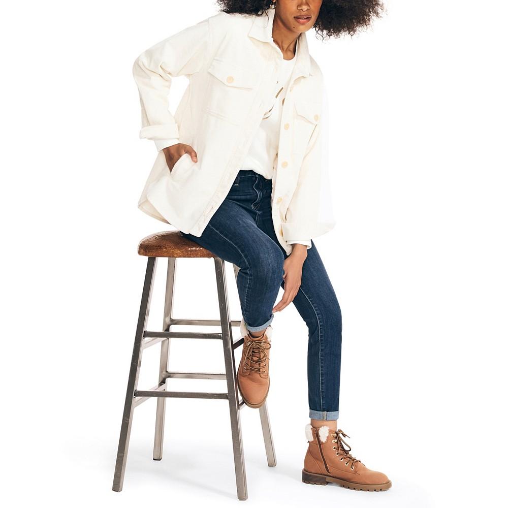 Jeans Co. Women's Oversized Corduroy Shacket商品第4张图片规格展示