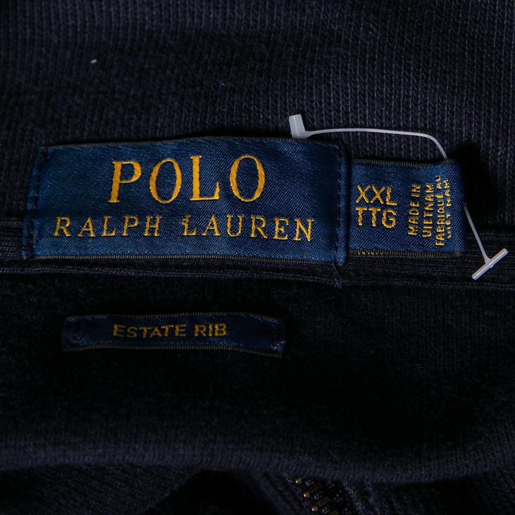 商品[二手商品] Ralph Lauren|Polo Ralph Lauren Navy Blue Estate Rib Knit Half Zip Jumper XL,价格¥1456,第6张图片详细描述