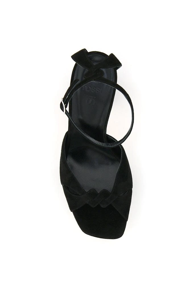 商品SI ROSSI|Si sergio rossi suede platform sandals,价格¥2898,第2张图片详细描述