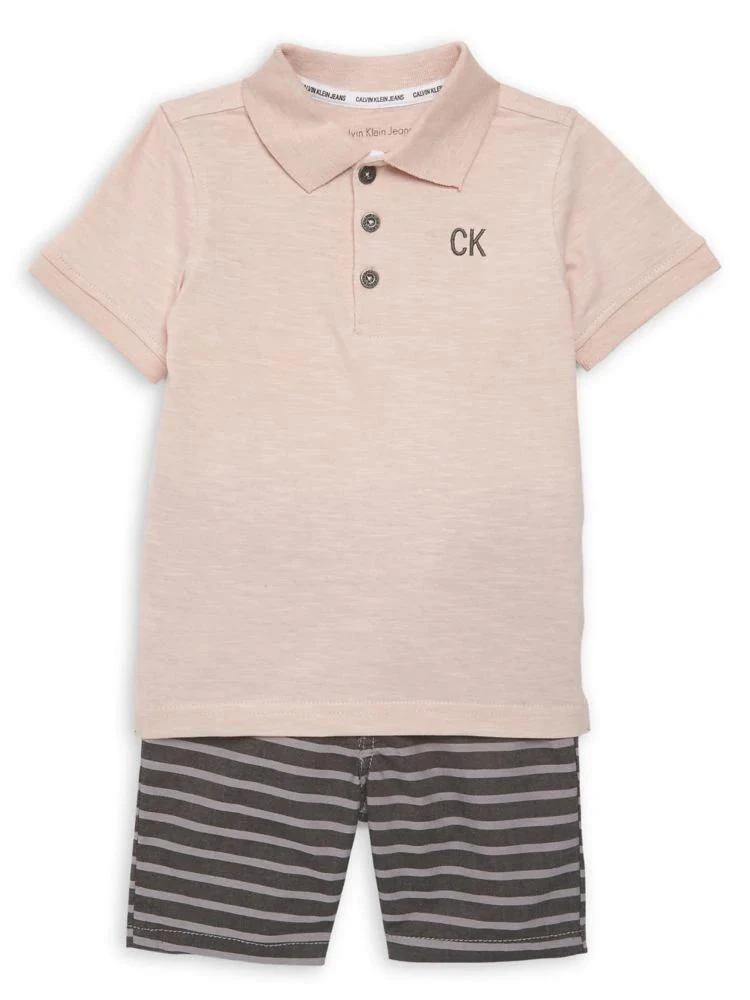 商品Calvin Klein|Little Boy's 2-Piece Polo &amp; Shorts Set,价格¥109,第2张图片详细描述