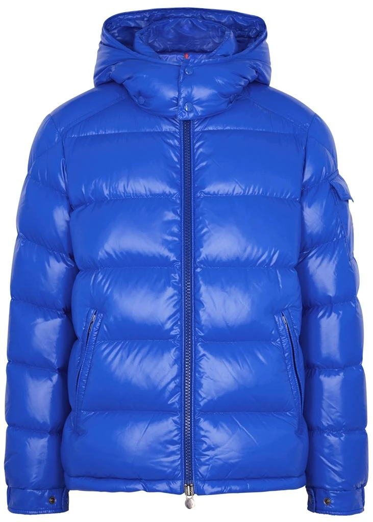 商品Moncler|Maya blue hooded quilted shell jacket,价格¥10993,第1张图片