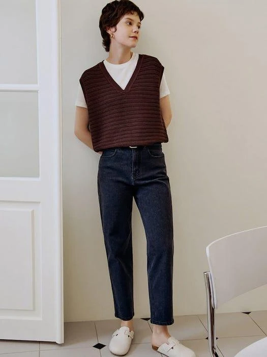 商品kotelo|Textured Vest (Chocolate),价格¥1186,第3张图片详细描述