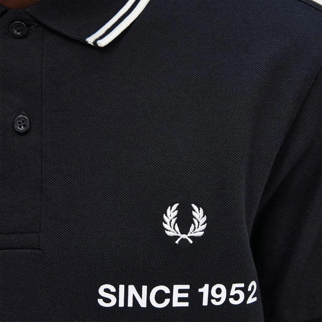 商品Fred Perry|Fred Perry Since 1952 Printed Cotton-Piqué Polo Shirt,价格¥490,第5张图片详细描述