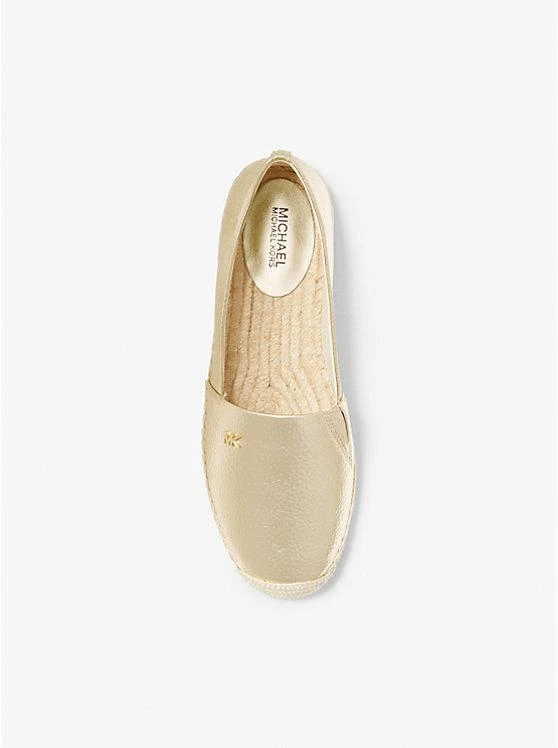 商品Michael Kors|Kendrick Metallic Faux Pebbled Leather Espadrille,价格¥381,第3张图片详细描述