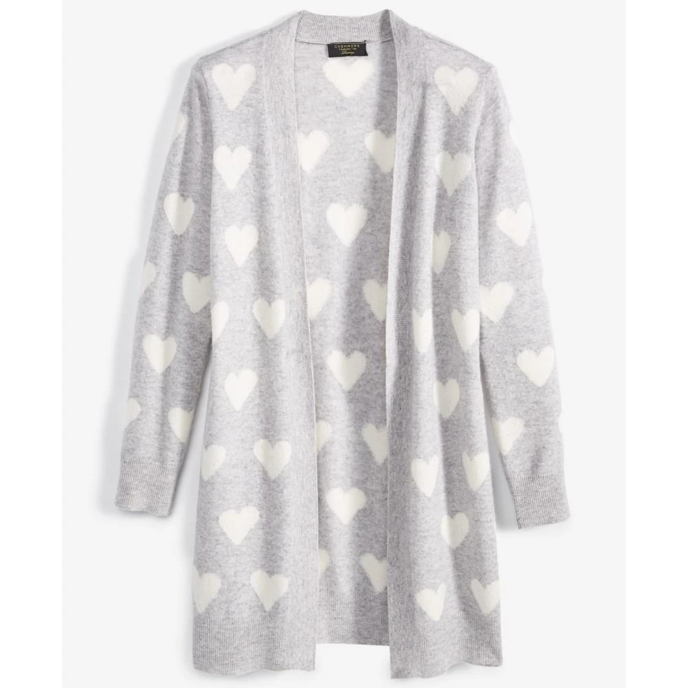 商品Charter Club|Women's Heart Open-Front 100% Cashmere Cardigan, Created for Macy's,价格¥1247,第5张图片详细描述