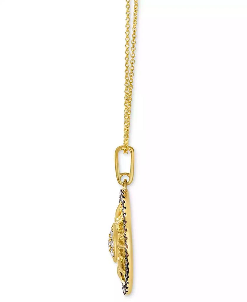 商品Le Vian|Nude Diamond & Chocolate Diamond Pendant Necklace (1/2 ct. t.w.) in 14k Honey Gold,价格¥9480,第2张图片详细描述