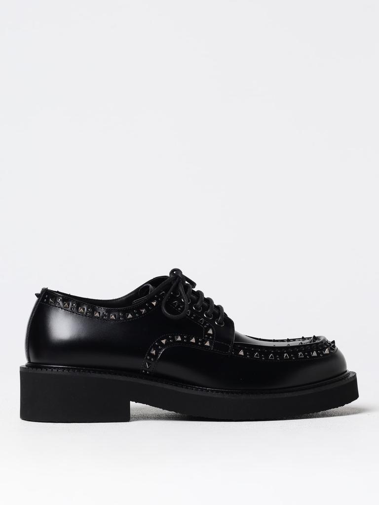 Authentic Men\'s Valentino Garavani Black Leather Oxfords. Size 43.5 (US 10.5) Rockstud leather Oxford shoes in black - Valentino Garavani  main image 4