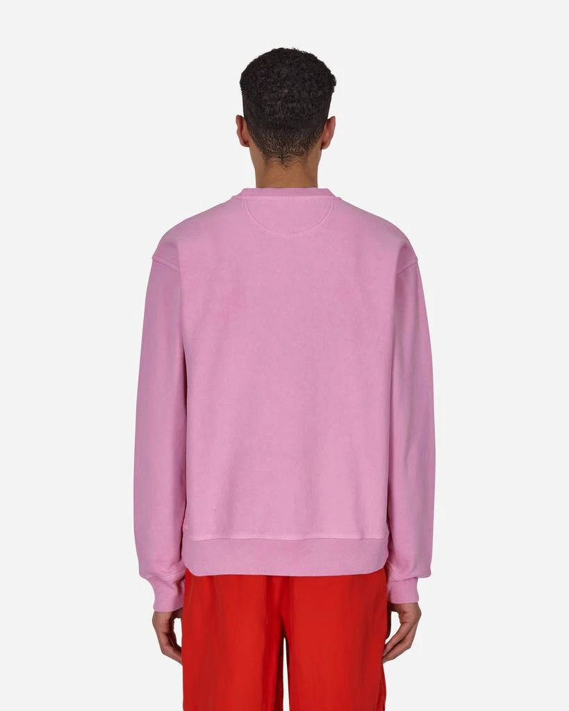 商品STUSSY|Stock Logo Crewneck Sweatshirt Pink,价格¥756,第3张图片详细描述