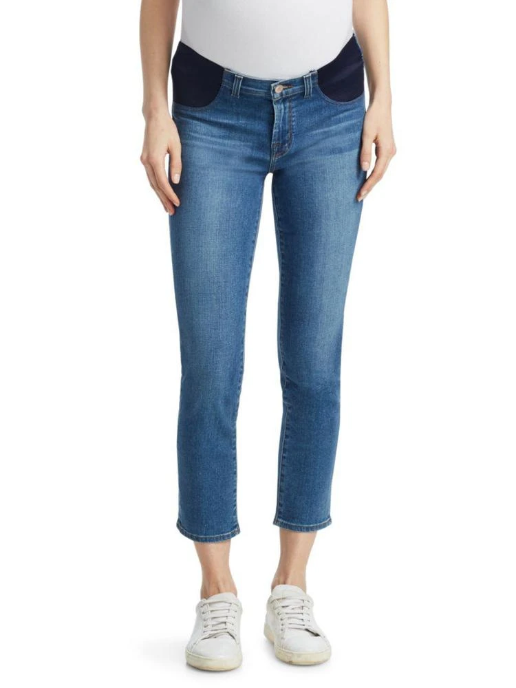 商品J Brand|Mama J Crop Cigarette Jeans,价格¥1692,第1张图片