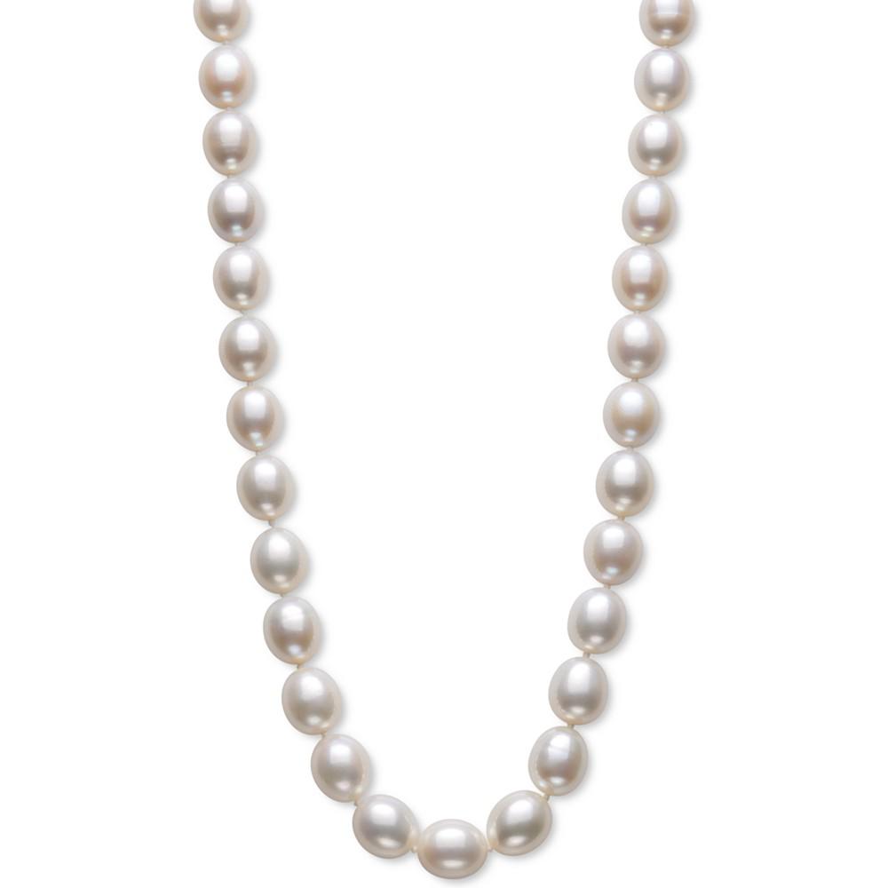 Cultured Freshwater Oval Pearl (10 -11mm) 17-1/2" Collar Necklace商品第1张图片规格展示