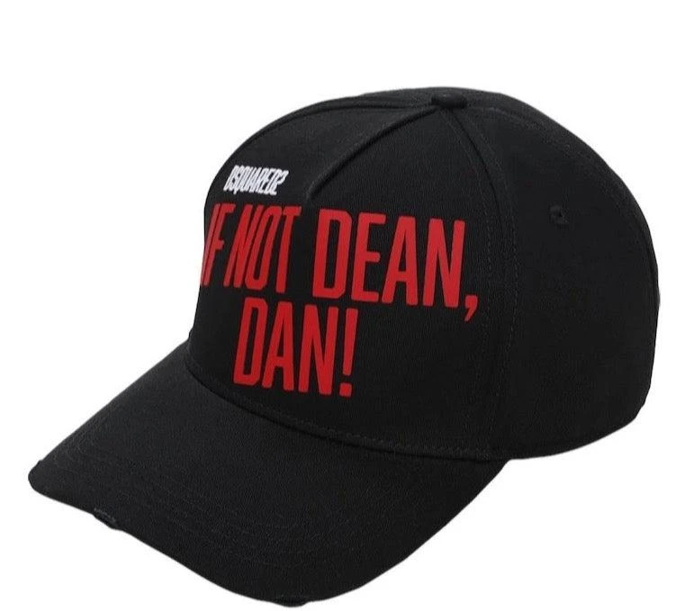 商品DSQUARED2|Dsquared2 If Not Dead, Dan! Baseball Cap in Black,价格¥1019,第1张图片