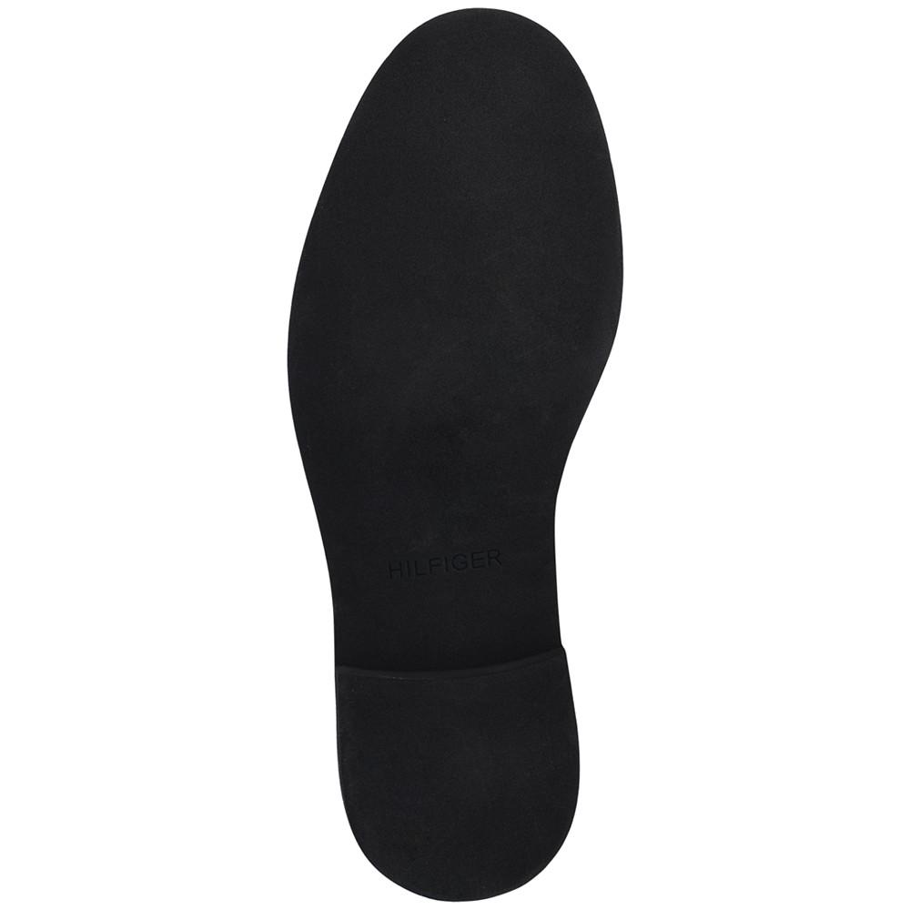 Men's Gibby Faux-Leather Cap-Toe Chukka Boots商品第5张图片规格展示