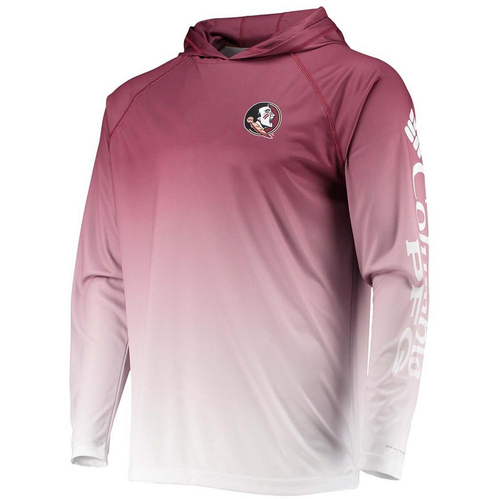 Men's Garnet Florida State Seminoles Terminal Tackle Omni-Shade UPF 50 Long Sleeve Hooded T-shirt商品第3张图片规格展示