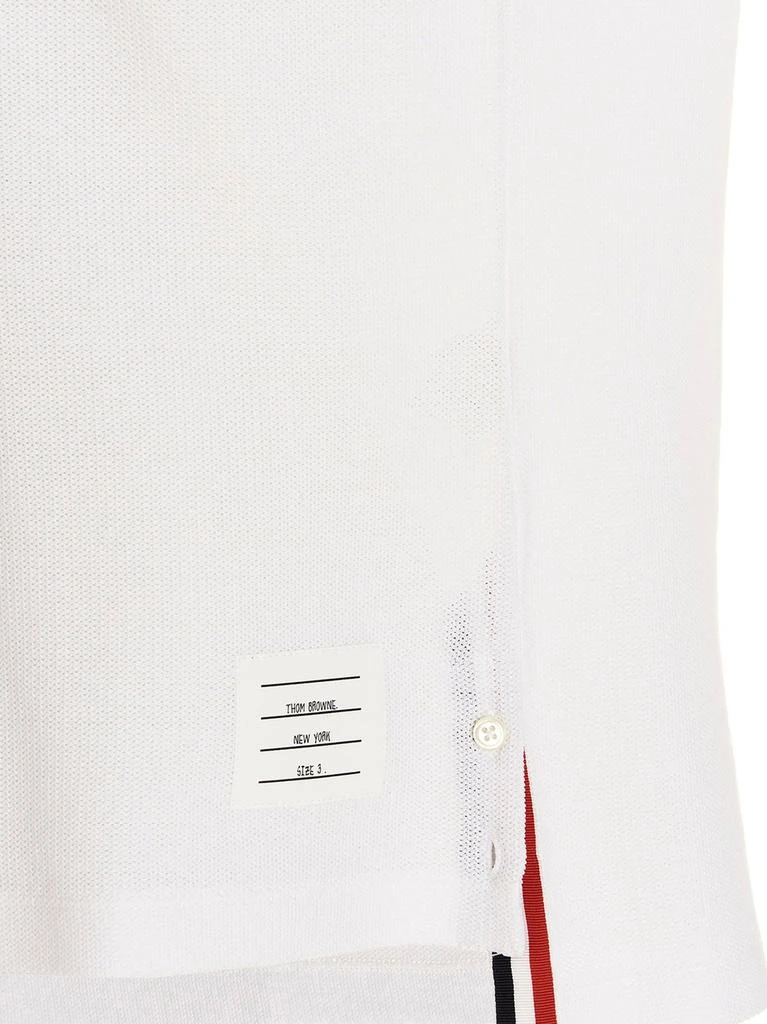 商品Thom Browne|Thom Browne Logo Patch Striped Polo Shirt,价格¥3409,第4张图片详细描述