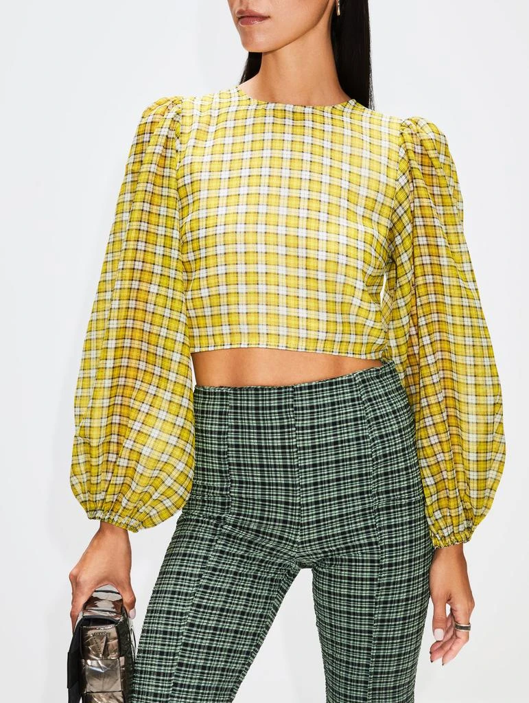商品Ganni|Organza Fitted Blouse,价格¥526,第3张图片详细描述