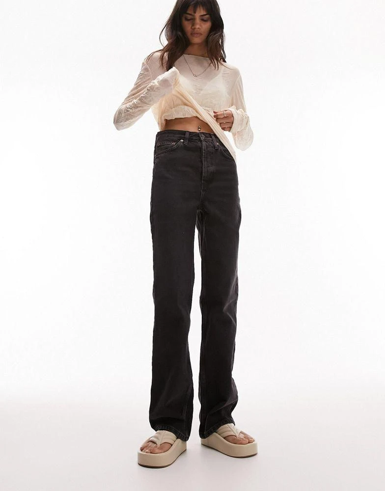 商品Topshop|Topshop Kort jeans in washed black,价格¥207,第1张图片