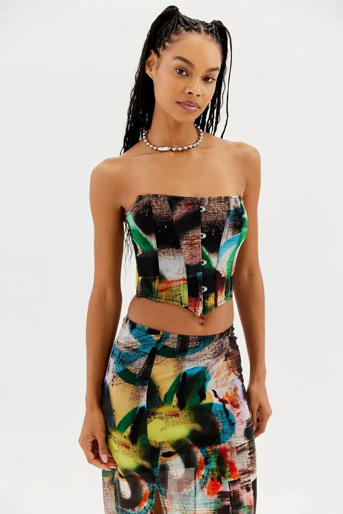 商品Urban Outfitters|UO Devona Corset Top & Midi Skirt Set,价格¥502,第4张图片详细描述