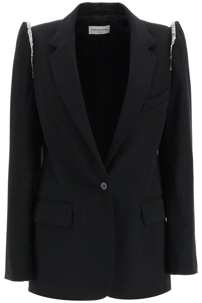 商品Dries Van Noten|Dries van noten embellished wool blend jacket,价格¥4402,第1张图片