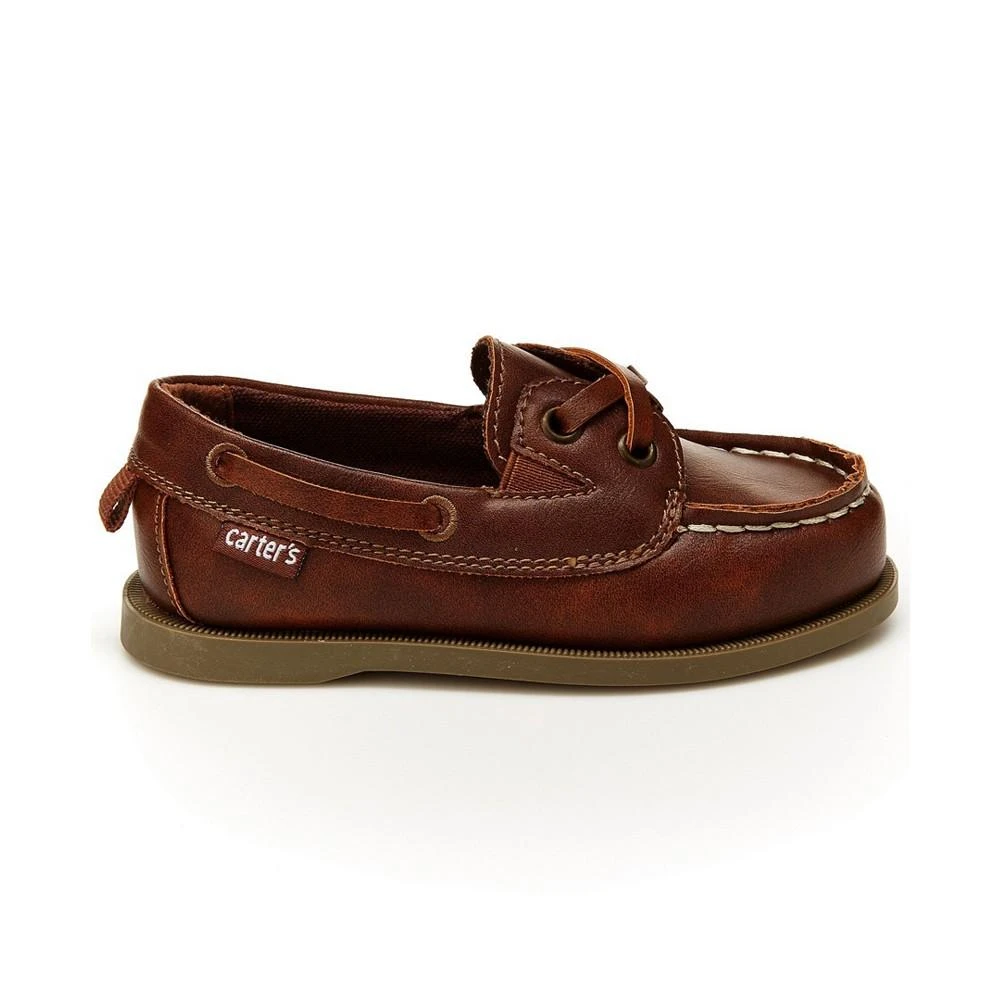 商品Carter's|Toddler Boys Bauk Faux Leather Casual Boat Shoes,价格¥135,第2张图片详细描述