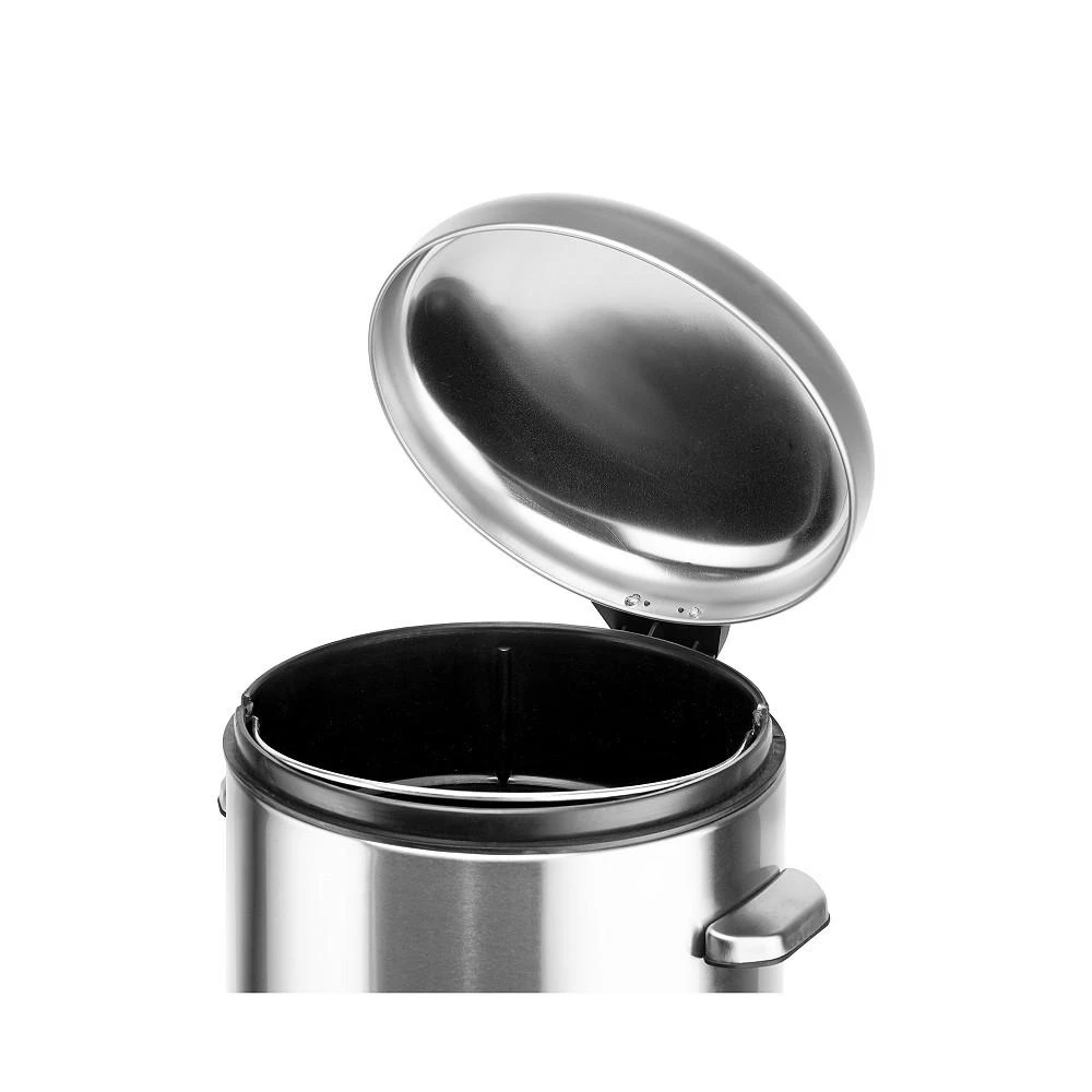 商品Mega Casa|8 Gal./30 Liter Stainless Steel Round Shape Step-on Trash Can for Kitchen,价格¥442,第2张图片详细描述