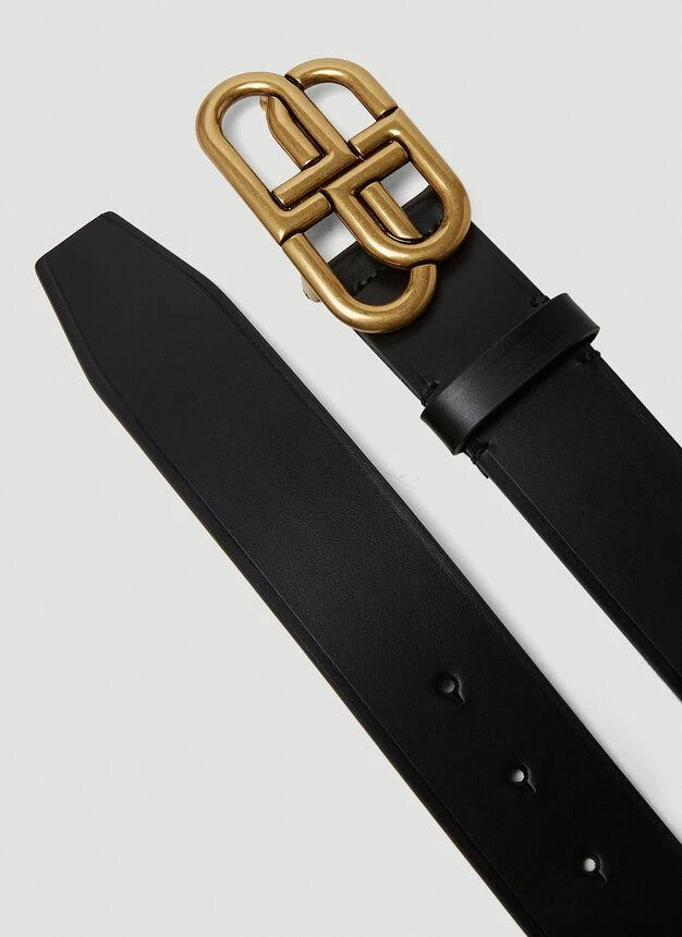 商品Balenciaga|BB Buckle Belt in Black,价格¥4135,第3张图片详细描述