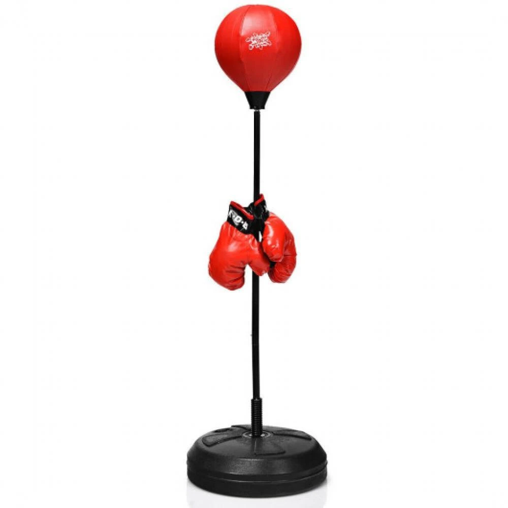 商品Hivvago|Adjustable Height Punching Bag with Stand Plus Boxing Gloves for Both Adults and Kids,价格¥597,第3张图片详细描述