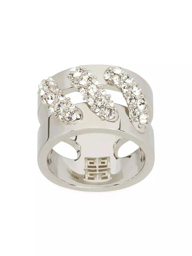 商品Givenchy|Stitch Ring In Metal With Crystals,价格¥1751,第3张图片详细描述