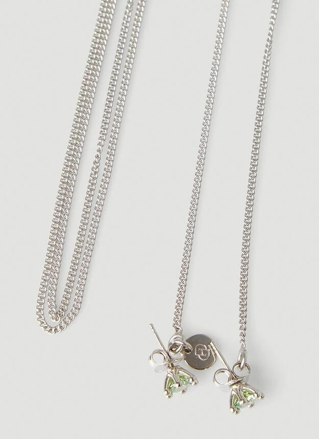 商品D'heygere|Stud Earring Necklace in Silver,价格¥1590,第2张图片详细描述