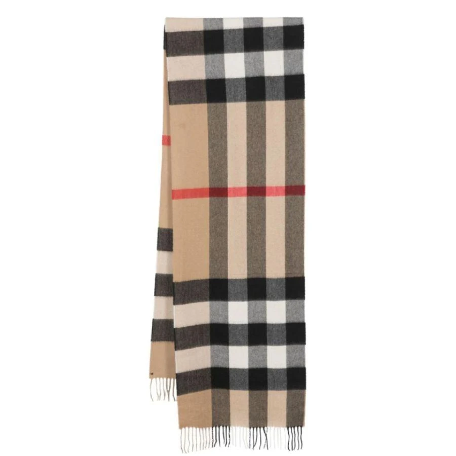 商品Burberry|Burberry Half Mega Vintage Check Fringed Cashmere Scarf,价格¥3261,第1张图片