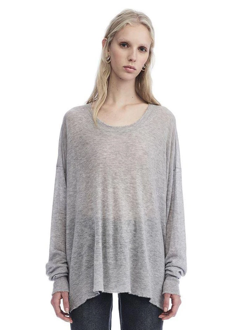 商品Alexander Wang|GAUZE KNIT OVERSIZED PULLOVER 透视针织宽松上衣,价格¥1299,第3张图片详细描述