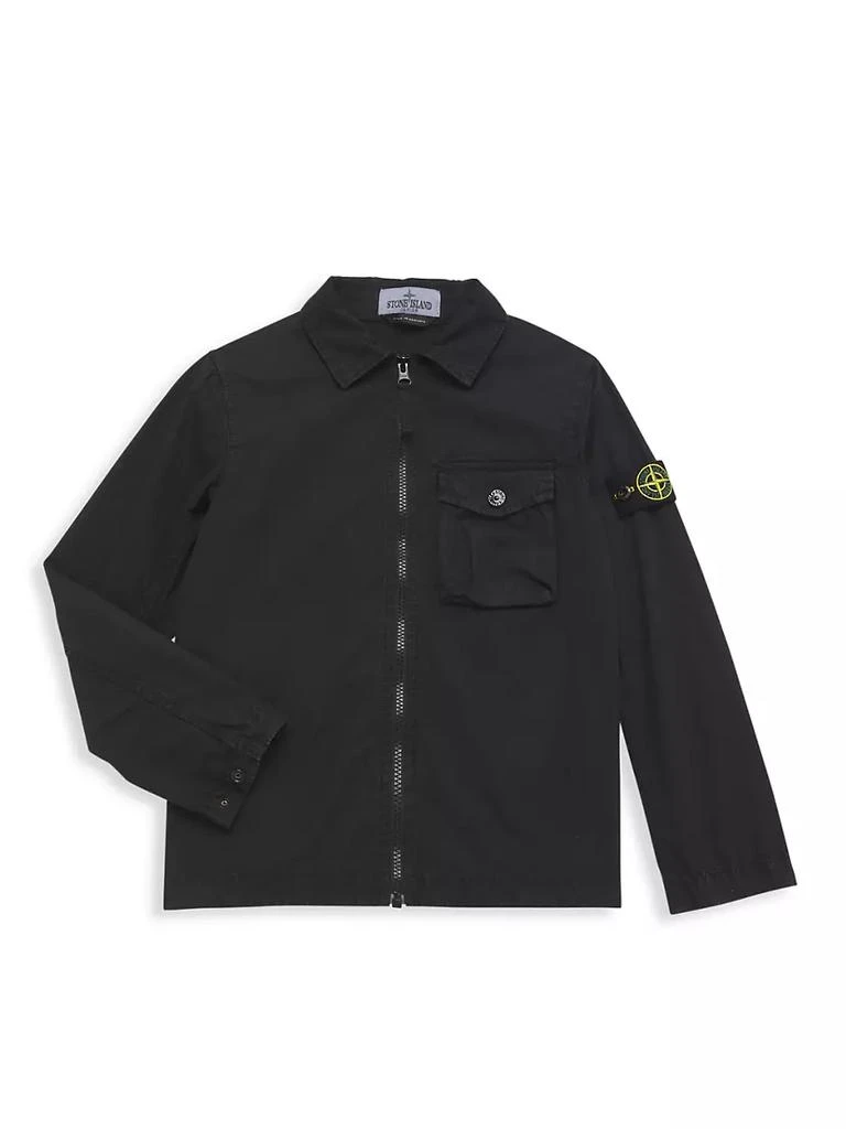 商品Stone Island|Little Boy's &amp; Boy's Collared Overshirt,价格¥1040,第1张图片