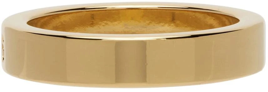 商品MAISON MARGIELA|Gold 6 Logo Band Ring,价格¥711,第3张图片详细描述