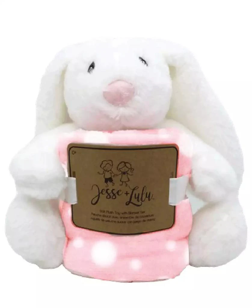 商品Jesse & Lulu|Baby Girls Plush Toy with Blanket and Nunu, 3 Piece Set,价格¥232,第2张图片详细描述