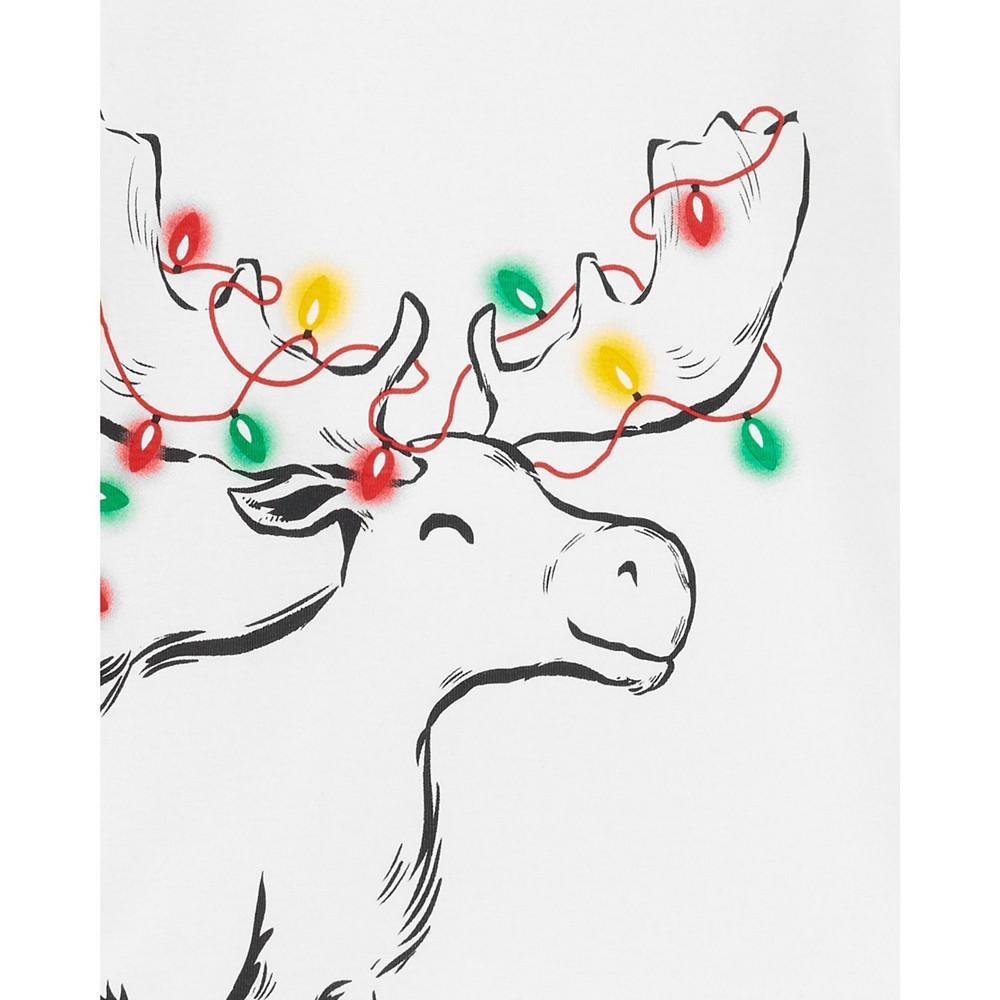 商品Carter's|Little Kids Reindeer Fleece Pajama, 2 Piece Set,价格¥94,第4张图片详细描述