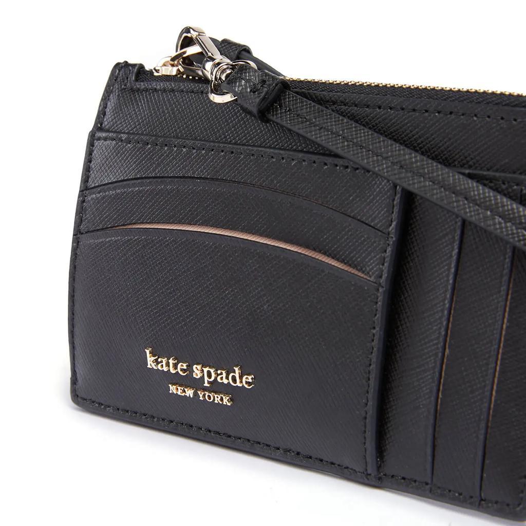 商品Kate Spade|Kate Spade New York Women's Spencer Saffiano Card Case Wristlet - Black,价格¥836,第5张图片详细描述