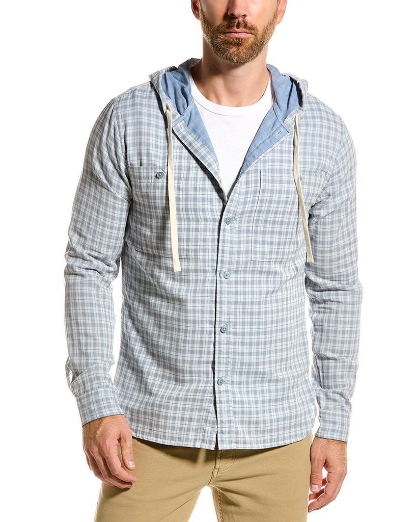 商品Vince|Vince Desert Side Plaid Hooded Shirt,价格¥882,第1张图片