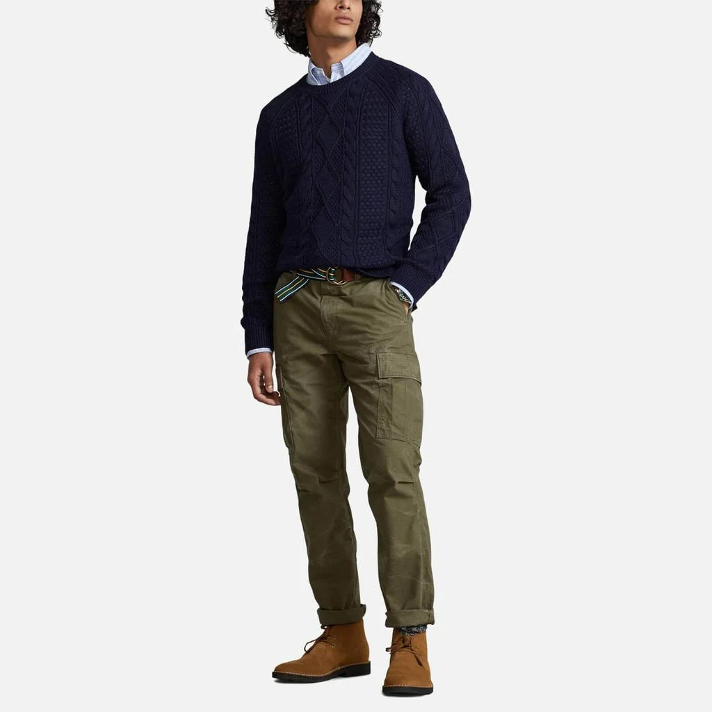 商品Ralph Lauren|Polo Ralph Lauren Men's Roving Cotton Jumper - Hunter Navy,价格¥1072,第3张图片详细描述