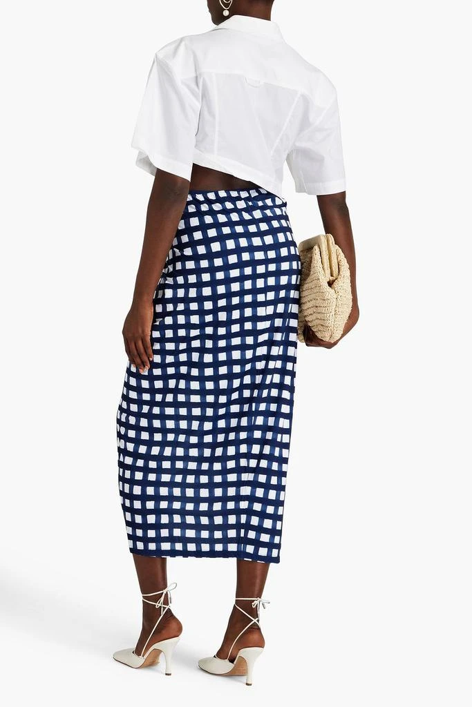 商品Jacquemus|Nodi knotted gingham pareo,价格¥870-¥1049,第3张图片详细描述