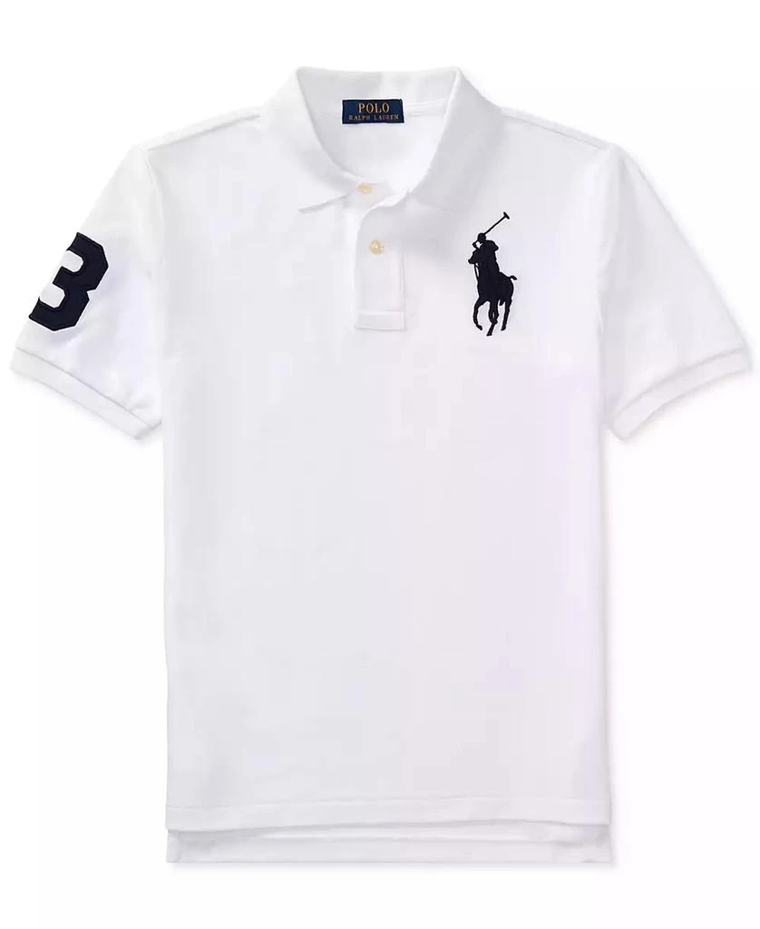 商品Ralph Lauren|大男孩网眼棉质Polo衫,价格¥425,第5张图片详细描述