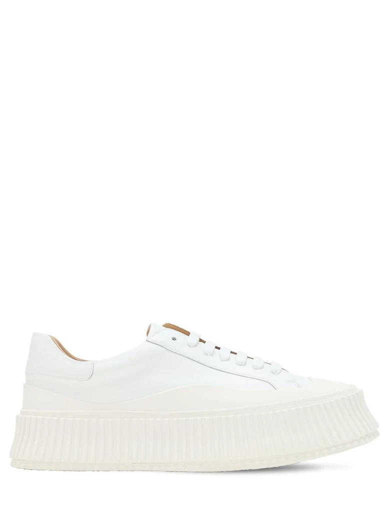 商品Jil Sander|40mm Vulcanized Leather Sneakers,价格¥5336,第1张图片