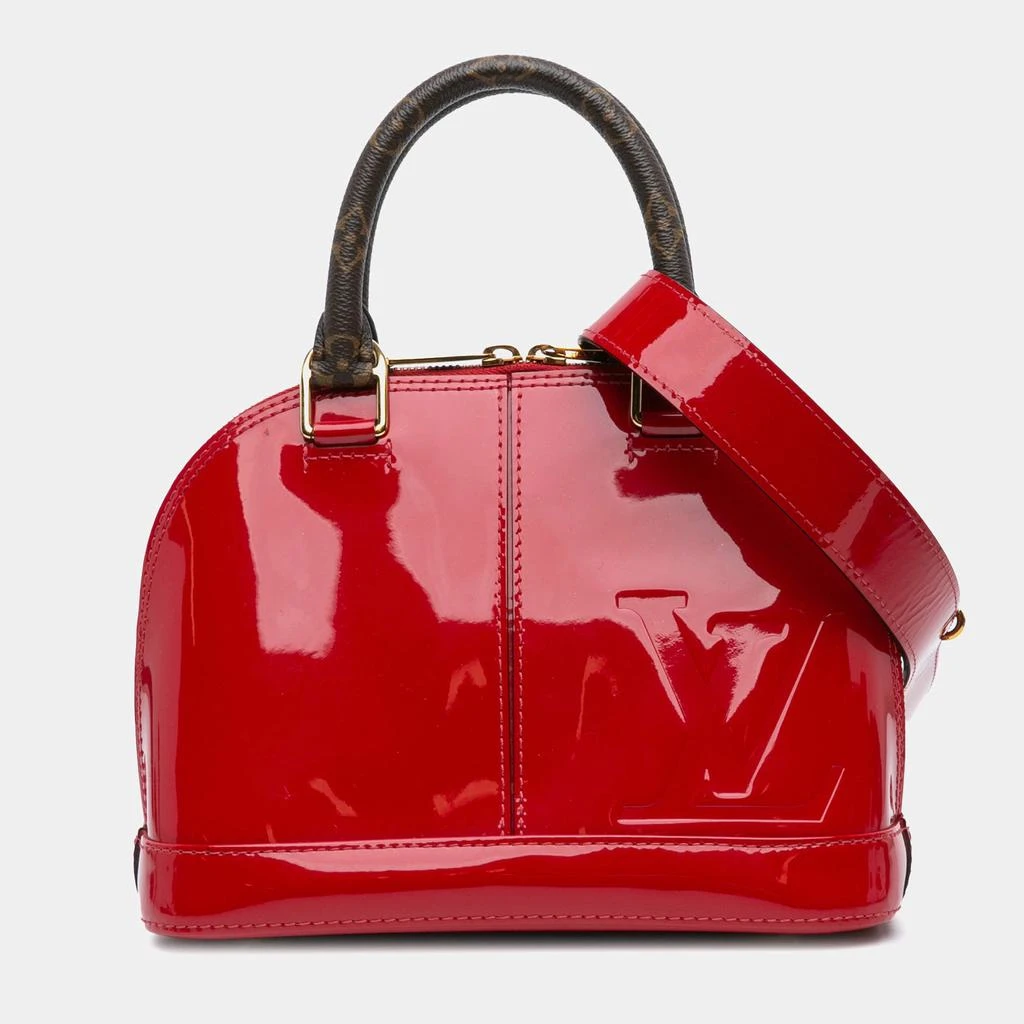 商品[二手商品] Louis Vuitton|Louis Vuitton Red Monogram Canvas Vernis Miroir Alma BB,价格¥13951,第2张图片详细描述