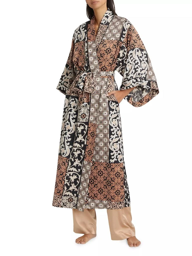 商品Natori|Tapestry Satin Robe,价格¥661,第3张图片详细描述