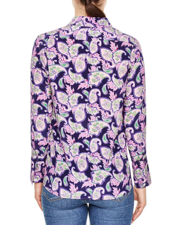 商品Sandro|Meg Paisley Print Silk Shirt,价格¥1463,第2张图片详细描述