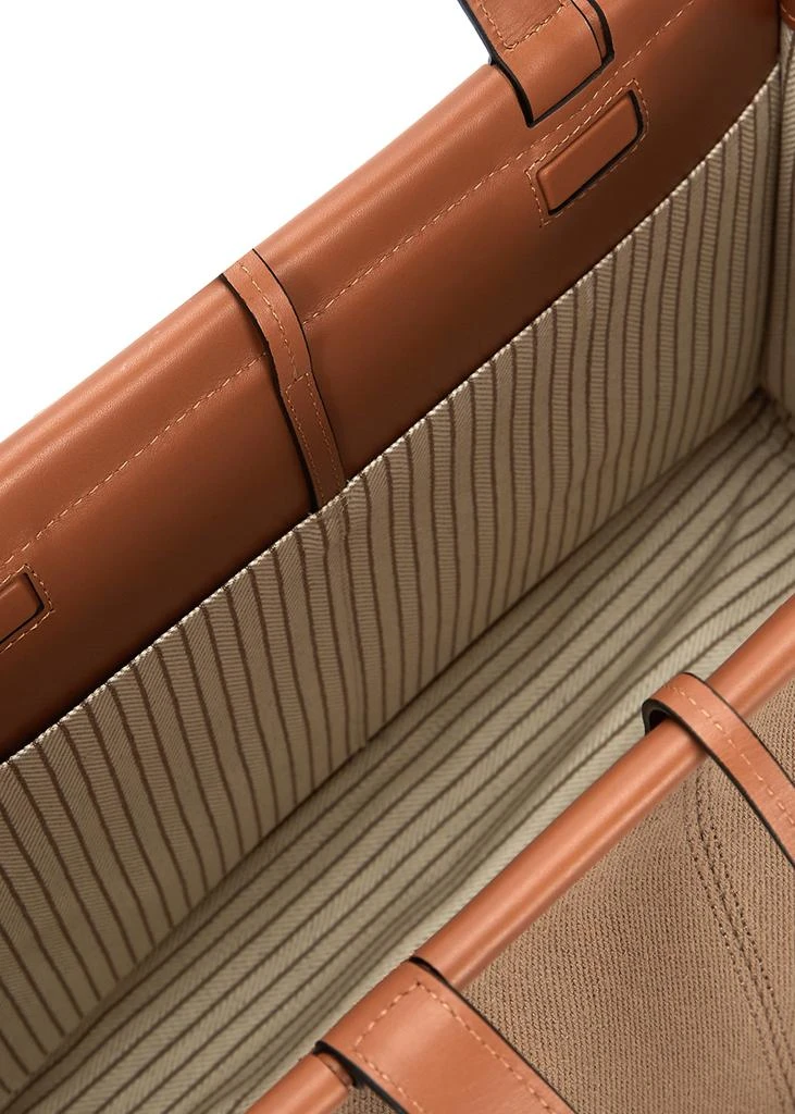 商品Loewe|Cushion small brown canvas tote,价格¥8757,第4张图片详细描述