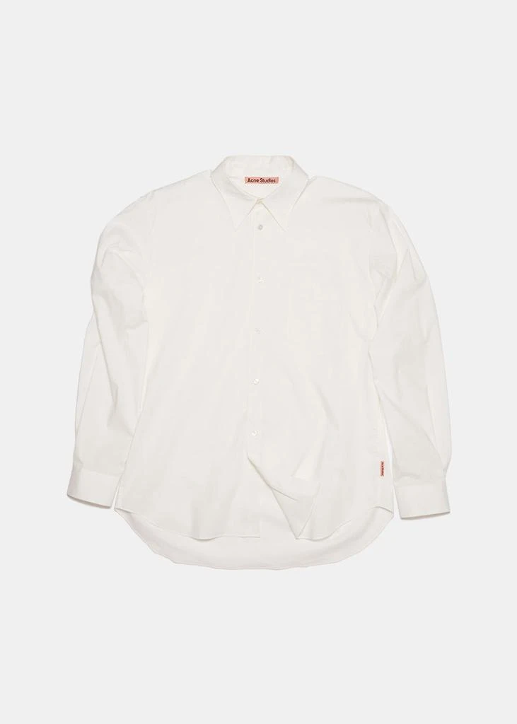商品Acne Studios|White Pink Label Poplin Shirt,价格¥854,第1张图片