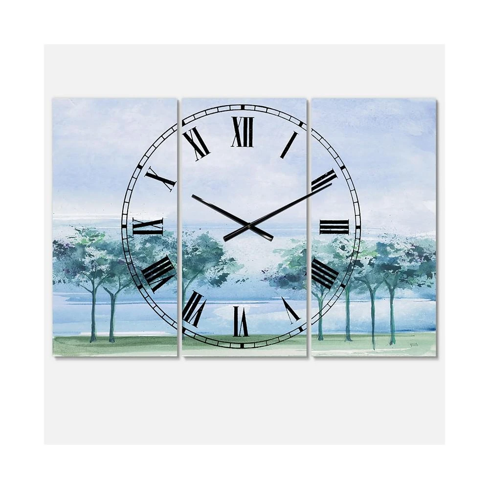 商品Designart|Traditional 3 Panels Metal Wall Clock,价格¥1861,第1张图片