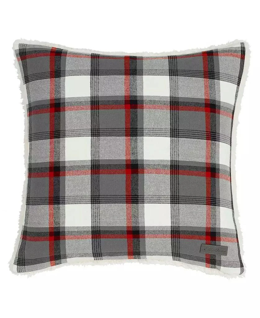 商品Eddie Bauer|Wallace Plaid Cotton Yarn Dye Square Decorative Pillow, 20" X 20",价格¥181,第1张图片